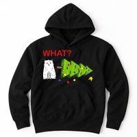 Funny Christmas XMas Cat What? Hoodie