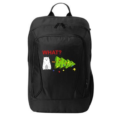 Funny Christmas XMas Cat What? City Backpack