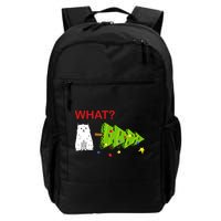 Funny Christmas XMas Cat What? Backpack