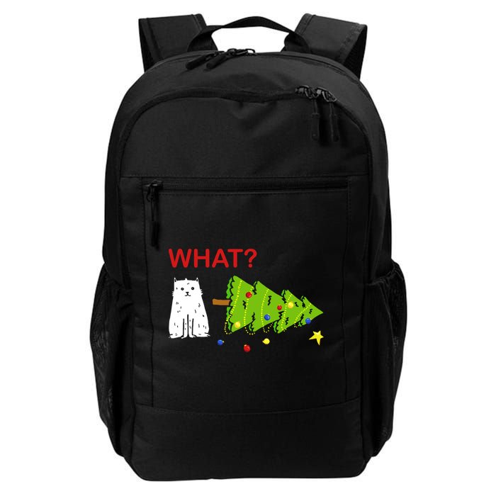 Funny Christmas XMas Cat What? Backpack