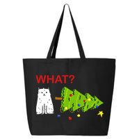 Funny Christmas XMas Cat What? 25L Jumbo Tote