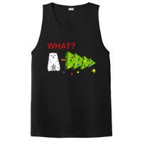 Funny Christmas XMas Cat What? PosiCharge Competitor Tank