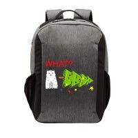 Funny Christmas XMas Cat What? Vector Backpack
