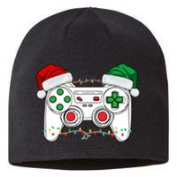 Funny Christmas Xmas Gamer Video Gaming Controller Santa Hat Sustainable Beanie