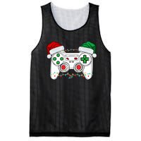 Funny Christmas Xmas Gamer Video Gaming Controller Santa Hat Mesh Reversible Basketball Jersey Tank