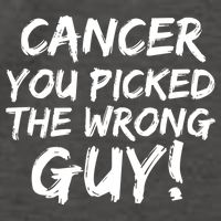 Funny Cancer You Picked The Wrong Guy Fighter Survivor Gift Vector Backpack