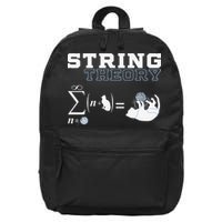 Funny Cat Yarn String Theory 16 in Basic Backpack