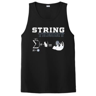 Funny Cat Yarn String Theory PosiCharge Competitor Tank