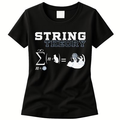 Funny Cat Yarn String Theory Women's T-Shirt