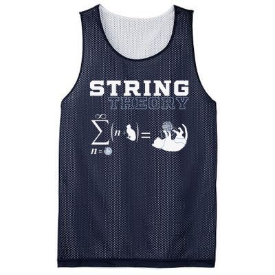 Funny Cat Yarn String Theory Mesh Reversible Basketball Jersey Tank