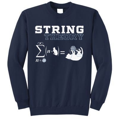 Funny Cat Yarn String Theory Tall Sweatshirt