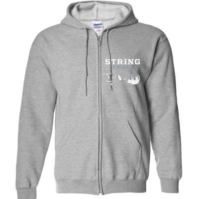 Funny Cat Yarn String Theory Full Zip Hoodie