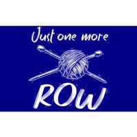 Funny Crocheting Yarn Lover Crocheter Gift Just One More Row Gift Bumper Sticker