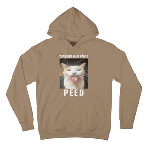 Funny Consider Your Pants Peed Silly Cat Meme Hoodie