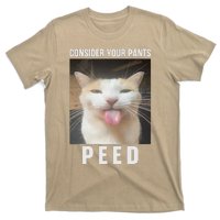 Funny Consider Your Pants Peed Silly Cat Meme T-Shirt