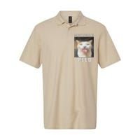 Funny Consider Your Pants Peed Silly Cat Meme Softstyle Adult Sport Polo