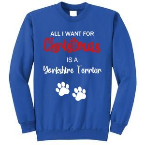 Funny Christmas Yorkshire Terrier Dog Gift Sweatshirt