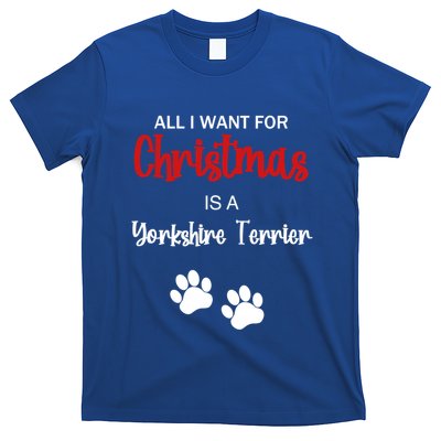 Funny Christmas Yorkshire Terrier Dog Gift T-Shirt