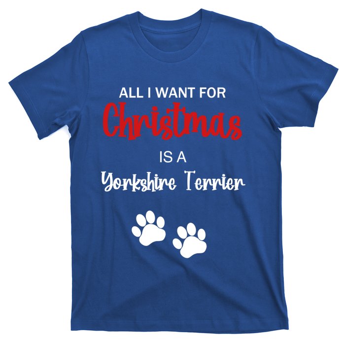 Funny Christmas Yorkshire Terrier Dog Gift T-Shirt