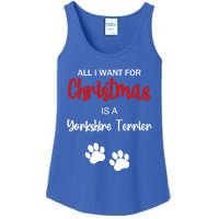 Funny Christmas Yorkshire Terrier Dog Gift Ladies Essential Tank