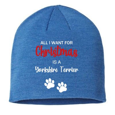 Funny Christmas Yorkshire Terrier Dog Gift Sustainable Beanie