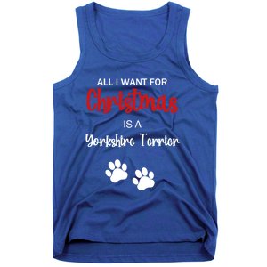 Funny Christmas Yorkshire Terrier Dog Gift Tank Top