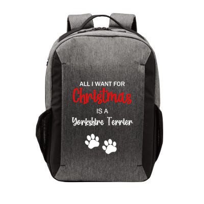 Funny Christmas Yorkshire Terrier Dog Gift Vector Backpack