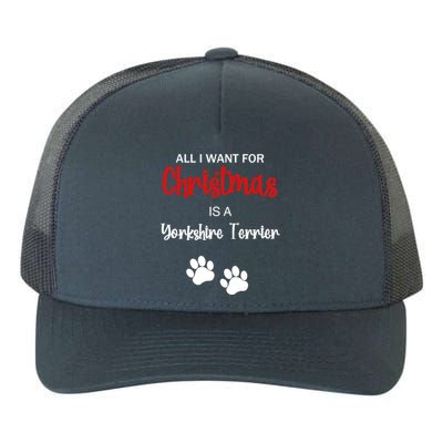 Funny Christmas Yorkshire Terrier Dog Gift Yupoong Adult 5-Panel Trucker Hat