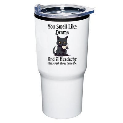 Funny Cat You Smell Like Drama And A Headache Tumbler