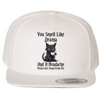 Funny Cat You Smell Like Drama And A Headache Wool Snapback Cap