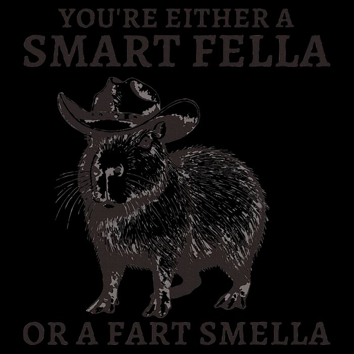 Funny Capybara YouRe Either A Smart Fella Or A Fart Smella 16oz Travel Tumbler