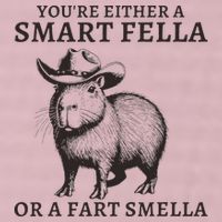 Funny Capybara YouRe Either A Smart Fella Or A Fart Smella 25L Jumbo Tote