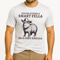 Funny Capybara YouRe Either A Smart Fella Or A Fart Smella Performance Shirt