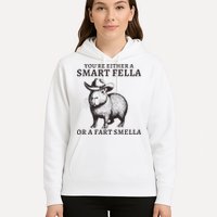 Funny Capybara YouRe Either A Smart Fella Or A Fart Smella Hoodie