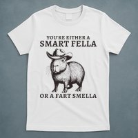 Funny Capybara YouRe Either A Smart Fella Or A Fart Smella T-Shirt