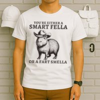 Funny Capybara YouRe Either A Smart Fella Or A Fart Smella T-Shirt