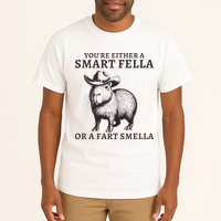 Funny Capybara YouRe Either A Smart Fella Or A Fart Smella Tall T-Shirt
