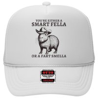 Funny Capybara YouRe Either A Smart Fella Or A Fart Smella Trucker Hat
