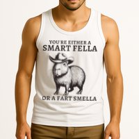 Funny Capybara YouRe Either A Smart Fella Or A Fart Smella Tank Top