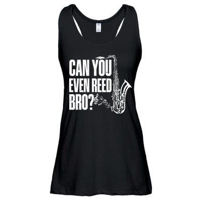 Funny Can You Even Reed Bro Saxophone Player Ladies Essential Flowy Tank