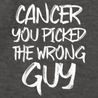 Funny Cancer You Picked The Wrong Guy Fighter Survivor Gift Vector Backpack