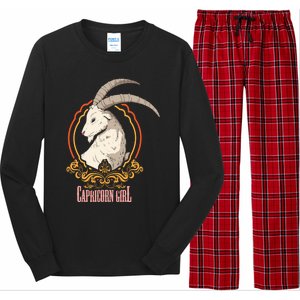 Funny Capricorn Zodiac Sign Horoscope Astrology Gift Long Sleeve Pajama Set