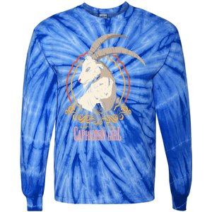 Funny Capricorn Zodiac Sign Horoscope Astrology Gift Tie-Dye Long Sleeve Shirt