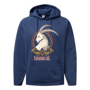 Funny Capricorn Zodiac Sign Horoscope Astrology Gift Performance Fleece Hoodie