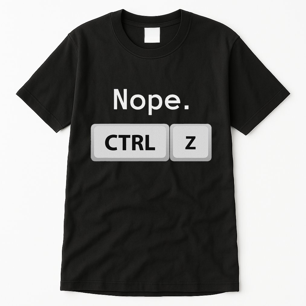 Funny Ctrl Z Film Editor Filmmaking Gift Tall T-Shirt