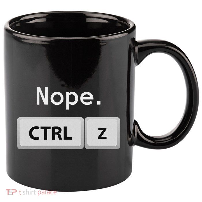 Funny Ctrl Z Film Editor Filmmaking Gift 11oz C Handle Ceramic Mug