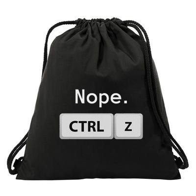 Funny Ctrl Z Film Editor Filmmaking Gift Drawstring Bag
