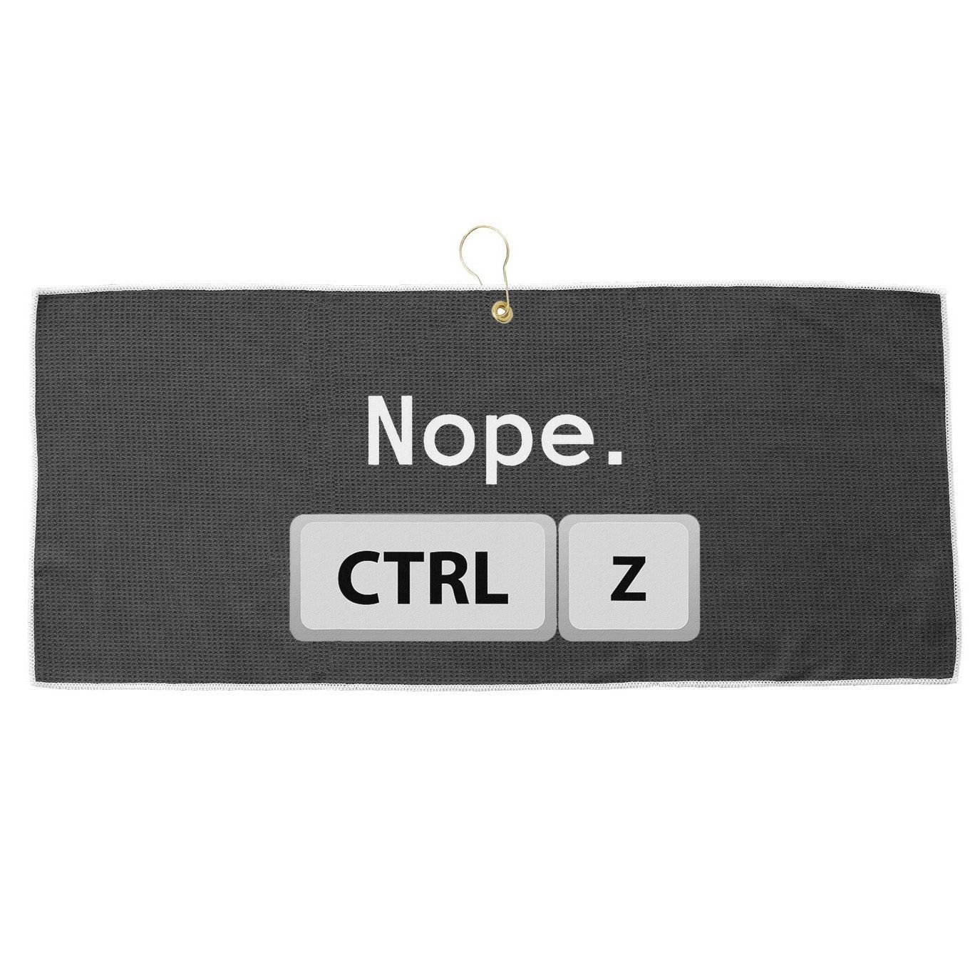 Funny Ctrl Z Film Editor Filmmaking Gift Large Microfiber Waffle Golf Towel