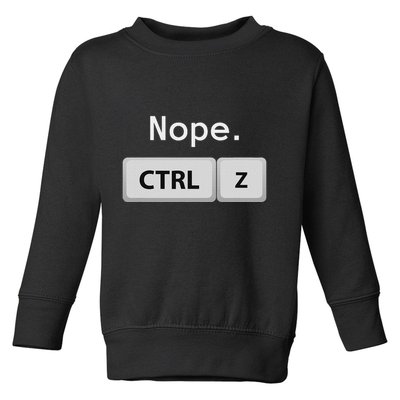 Funny Ctrl Z Film Editor Filmmaking Gift Toddler Sweatshirt