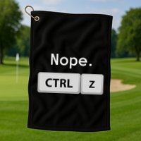 Funny Ctrl Z Film Editor Filmmaking Gift Golf Towel